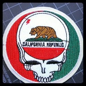 10pc lot Grateful Dead California State Flag Steal Your State Patch 3.5"